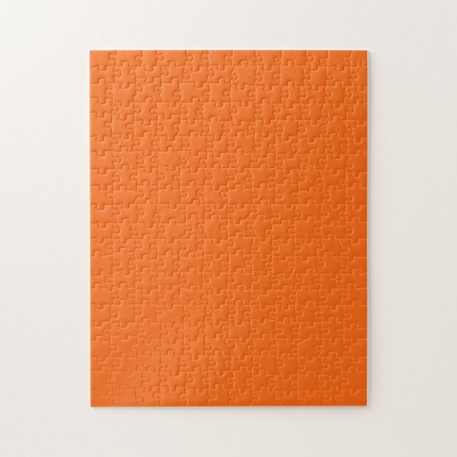 Puzzle Color sólido tigre naranja (Vertical)