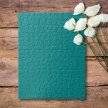 Puzzle Color sólido verde azulado | Clásica | Elegante<br><div class="desc">Color sólido verde azulado | Clásica | Elegante | Trendy | Elegante | Regalo</div>