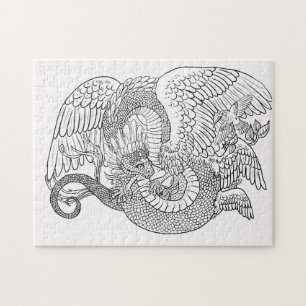 Puzzle Color su propio Quetzacoatl