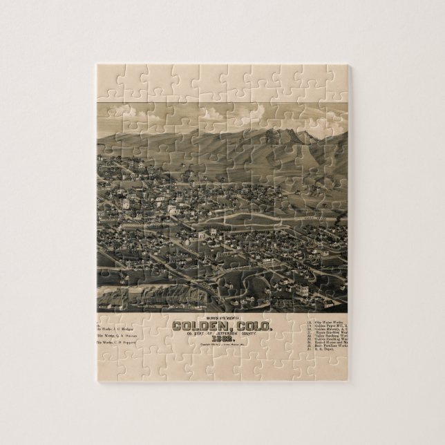 Puzzle Colorado de oro 1882 (Vertical)
