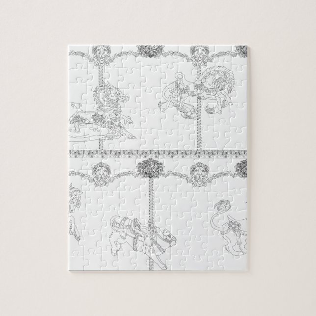 Puzzle Coloréeme carrusel (Vertical)