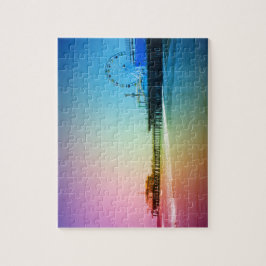 Puzzle Colores arcoiris del muelle de Santa Mónica