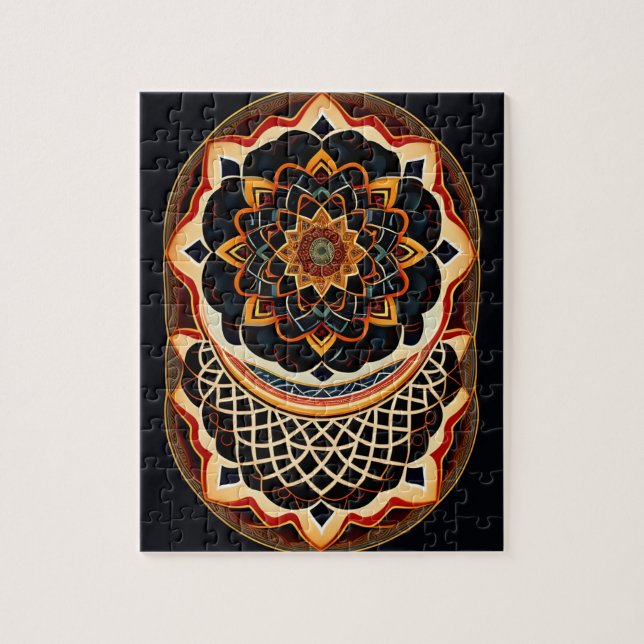 Puzzle Colores Boho Hermosa Mandala (Vertical)