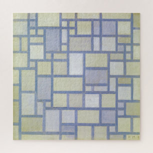 Puzzle Colores Brillantes Líneas Grises   Piet Mondrian  