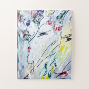 Puzzle Colores de agua coloridos de Peter Max de los años