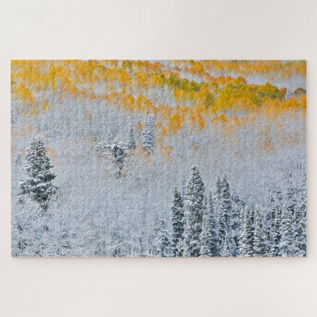 Puzzle Colores de caída de los ápenes | Montañas Rocosas, (Horizontal)