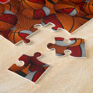 Puzzle colores de equipo de los chicas de baloncesto de c