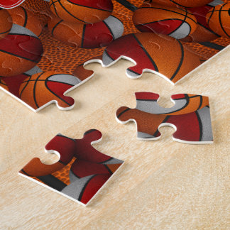 Puzzle colores de equipo de los chicas de baloncesto de c