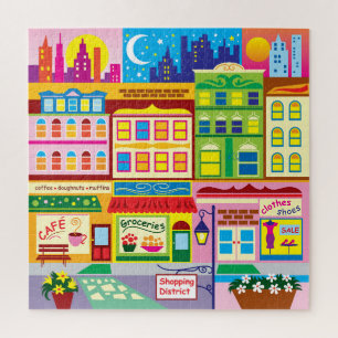 Puzzle Colores de la calle principal