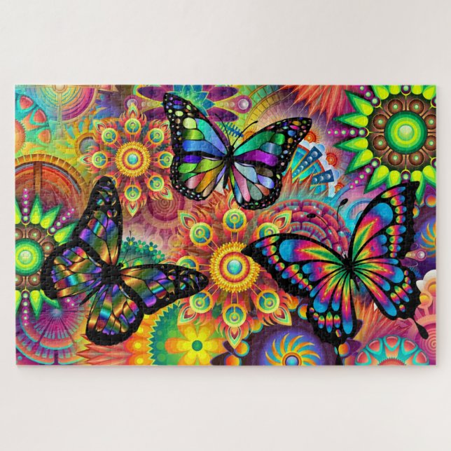 Puzzle Colores de mariposa (Horizontal)