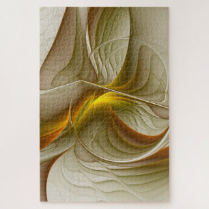 Puzzle Colores de metales preciosos, arte fractal abstrac