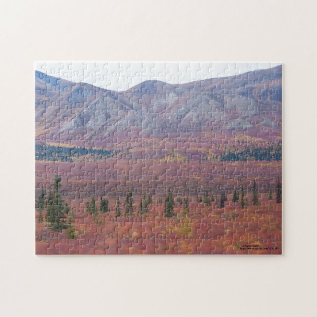 Puzzle Colores De Otoño En Denali, Alaska Fotografía (Horizontal)