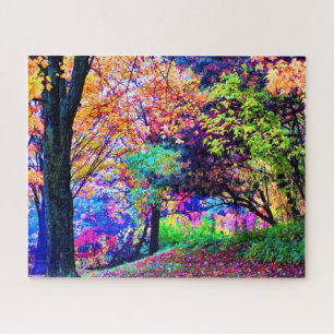 Puzzle Colores de otoño fantásticos Hojas de árboles otoñ