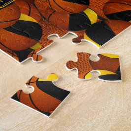 Puzzle colores del equipo de baloncesto de chicas de oro 