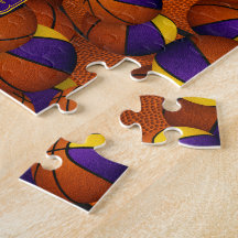 colores del equipo de baloncesto de oro morado per
