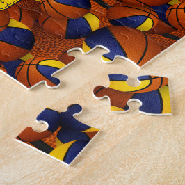 Puzzle colores del equipo de los chicas de baloncesto de 