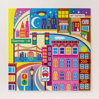 Puzzle Colores del paisaje urbano