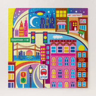 Puzzle Colores del paisaje urbano