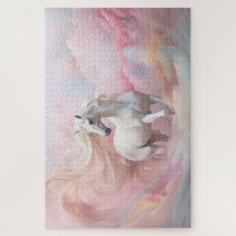 Puzzle Colores mágicos púrpuras rosados de pastel unicorn