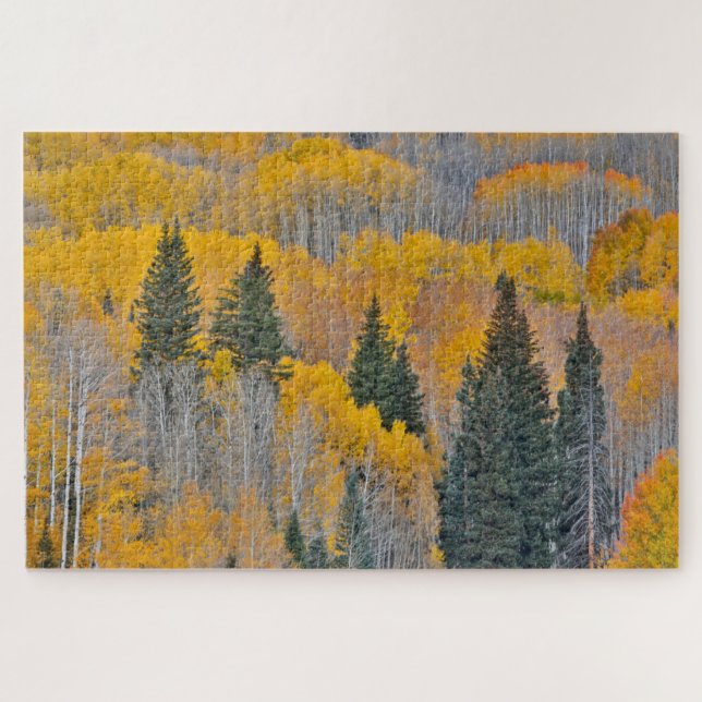 Puzzle Colores otoñales en los bosques de Aspen (Horizontal)