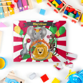 Puzzle Colores primarios de los animales de circo gráfico