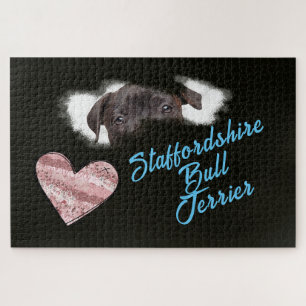 Puzzle Colores sólidos Staffordshire Bull Terrier Oyes
