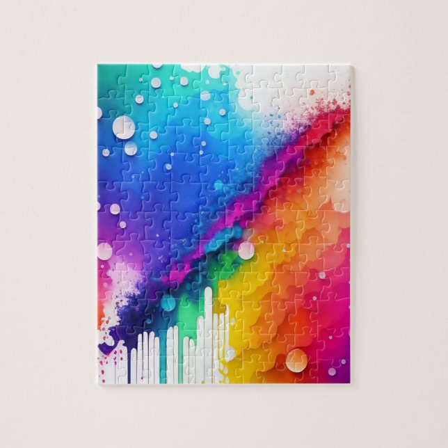 Puzzle Colores Splash Abstract Watercolor (Vertical)
