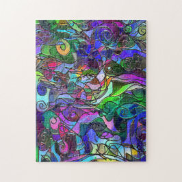 Puzzle Colores vivos y ricos: como el vidrio manchado