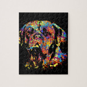 Puzzle Colorful Dogue de Bordeaux