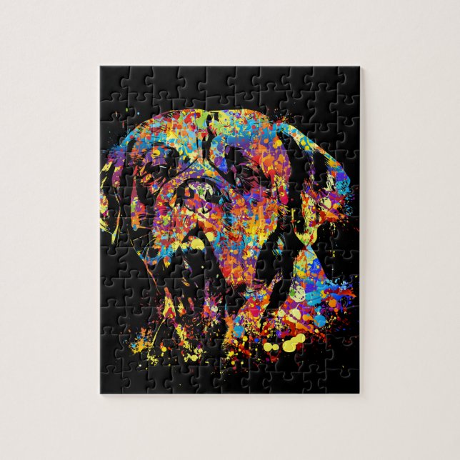 Puzzle Colorful Dogue de Bordeaux (Vertical)