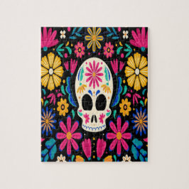 Puzzle Colorful Floral Day Of The Dead