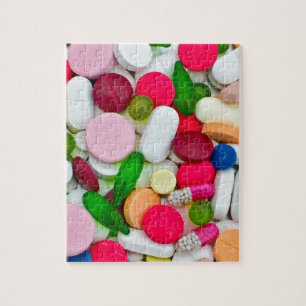 Puzzle Colorful pills custom product