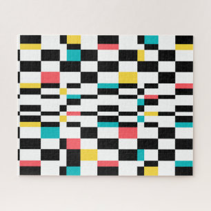 Puzzle Colorful, urban, modern, trendy geometric pattern