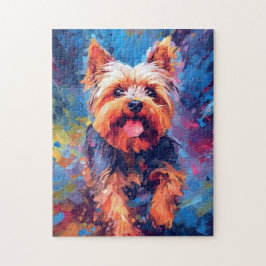 Puzzle Colorful Yorkshire Terrier