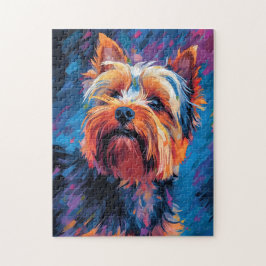 Puzzle Colorful Yorkshire Terrier