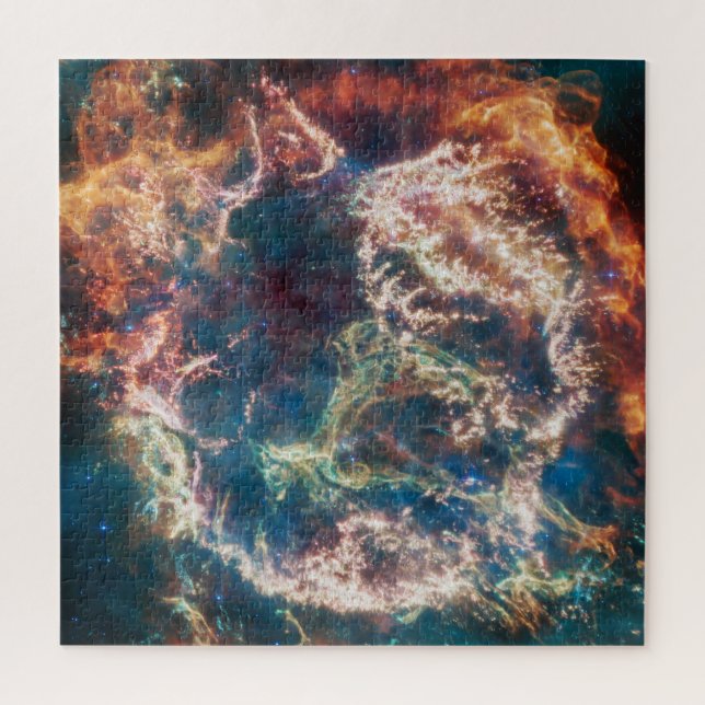 Puzzle Colorida Cassiopeia A | Supernova | JWST (Vertical)
