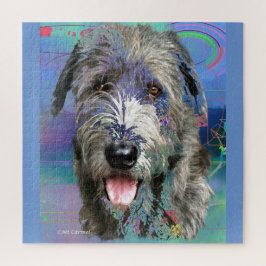 Puzzle Colorida obra de Wolfhound irlandesa