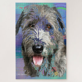 Puzzle Colorida obra de Wolfhound irlandesa