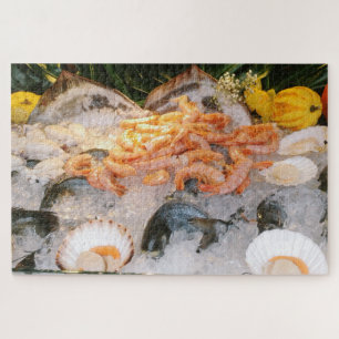 Puzzle Colorida pantalla de mariscos