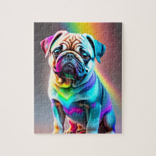 Puzzle Colorida Pug