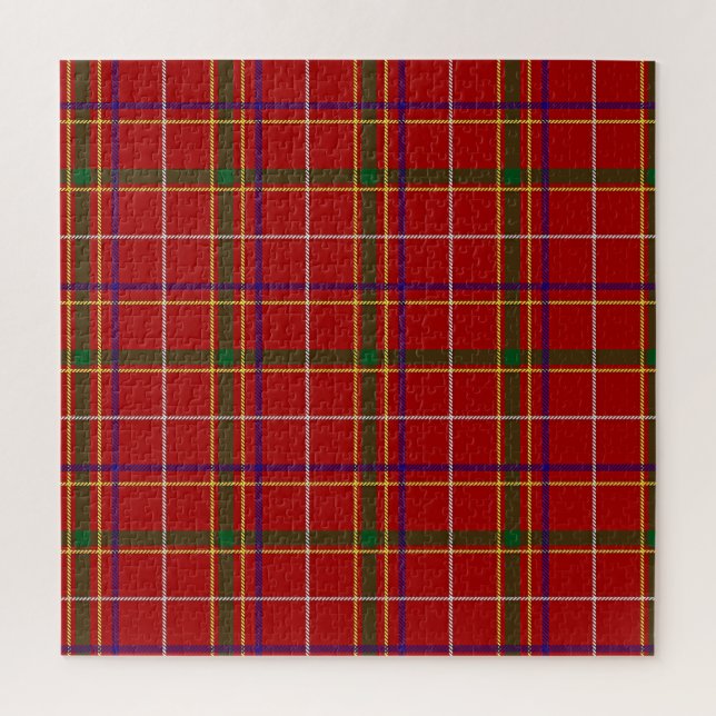 Puzzle Colorida Red Tartan Plaid (Vertical)