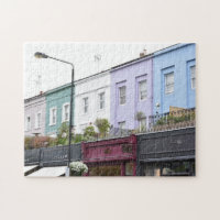 Coloridas casas de Notting Hill West London Reino 
