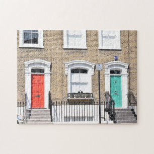 Puzzle Coloridas puertas Casas Islington North London Rei