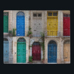 Puzzle Coloridas puertas delanteras en Malta<br><div class="desc">Coloridas puertas delanteras en La Valeta,  Malta. Collage de coloridas puertas delanteras en Malta</div>
