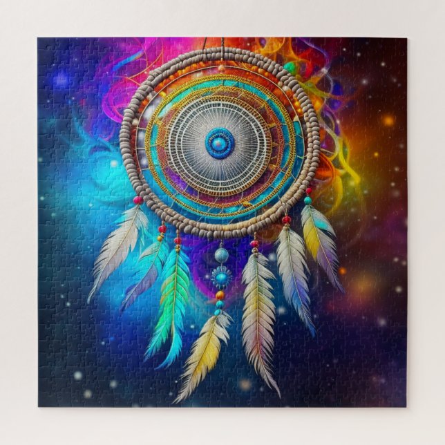 Puzzle Colorido Dreamcatcher místico (Vertical)