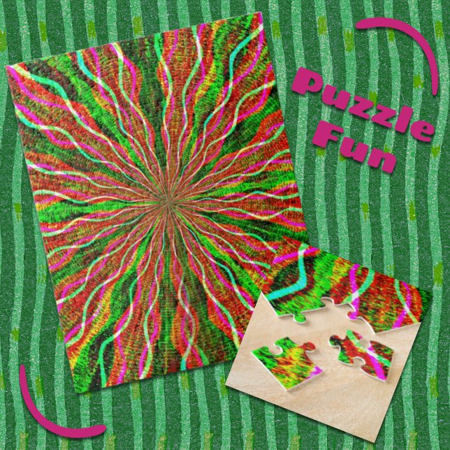 Puzzle Colorido estallido brillante desafiando el rompeca (Subido por el creador)