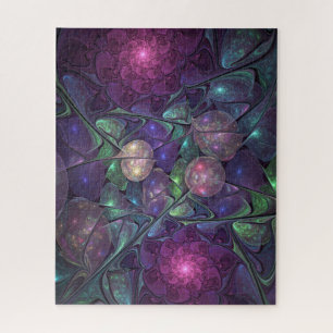 Puzzle Colorido Glittering Moderno Resumen Arte Fractal