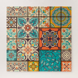 Puzzle Colorido mosaico de mosaico mallico islámico