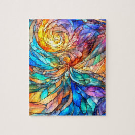 Puzzle Colorido multicolor Resumen 75 retorsión