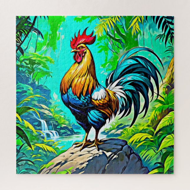 Puzzle Colorido Rooster (Vertical)